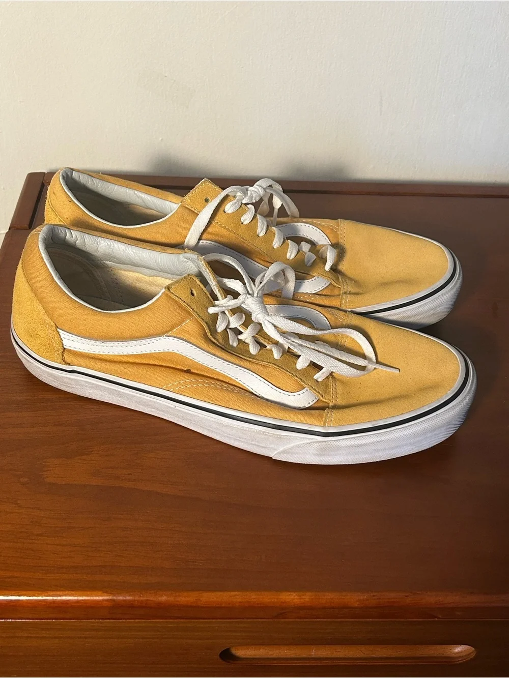Vans Old Skool Sneakers in Yellow with White Stripe